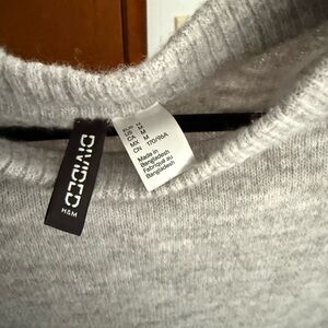 Divided Light Gray Cowl Neck Sweater